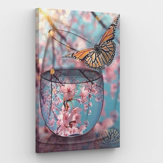 Reflection of Cherry Blossoms - Paint by Numbers Kit