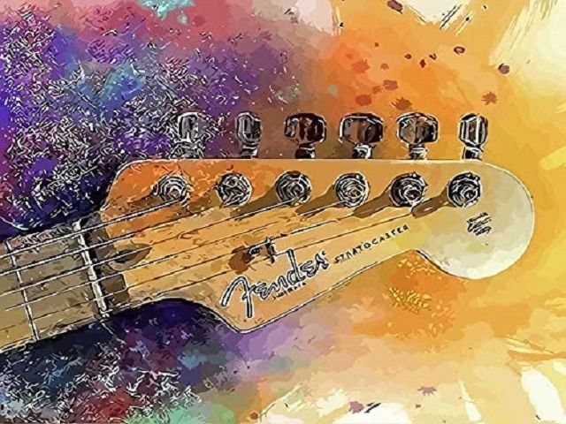 Rock Guitar - Paint by Numbers Kit