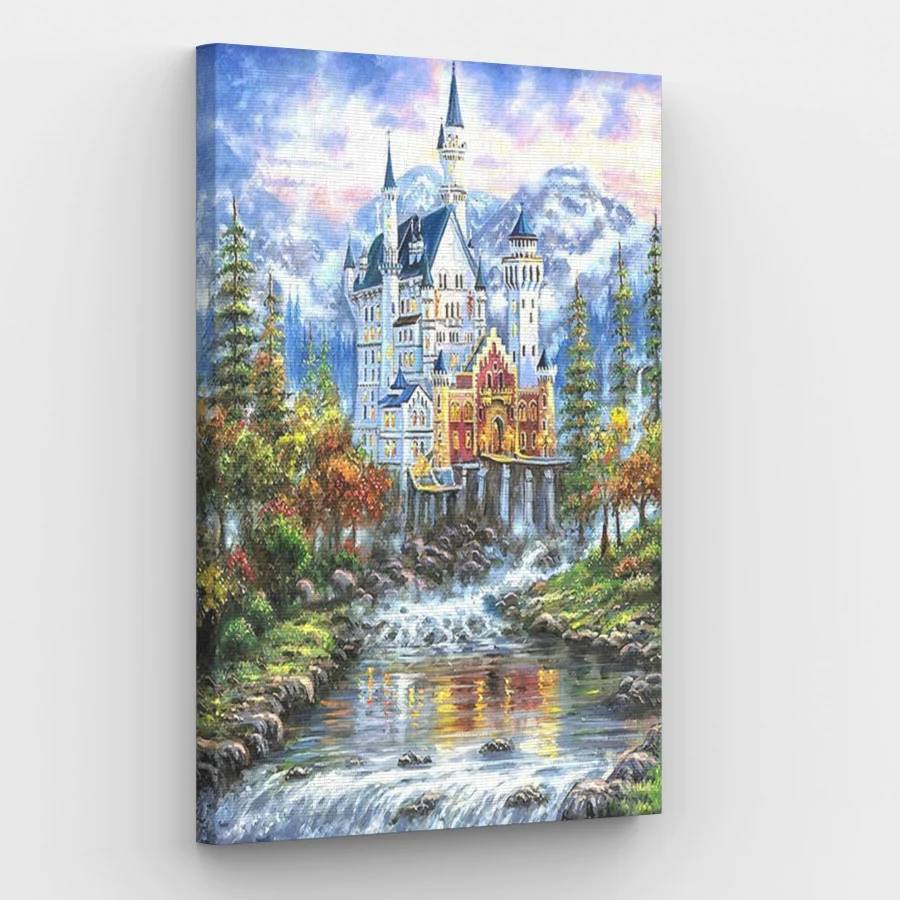 Romantic Fairytale Castle - Paint by Numbers Kit