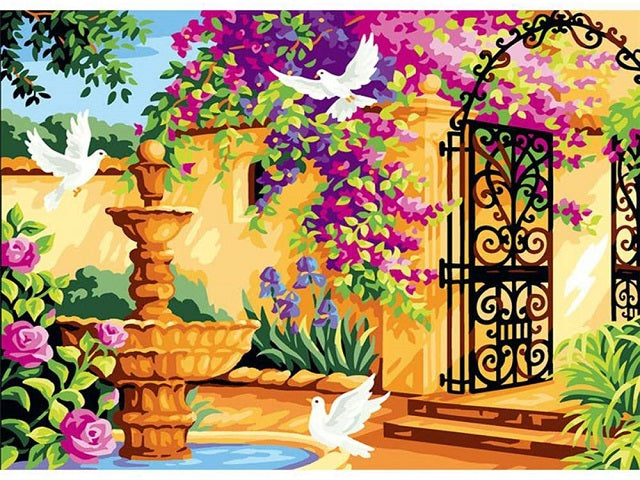Romantic Garden - Paint by Numbers Kit