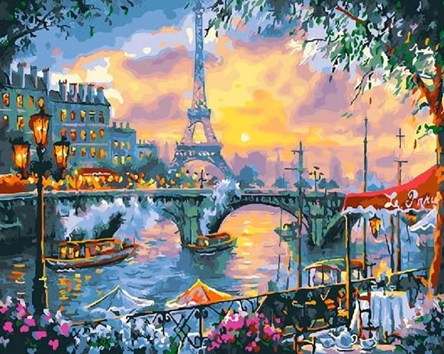 Romantic Paris - Paint by Numbers Kit