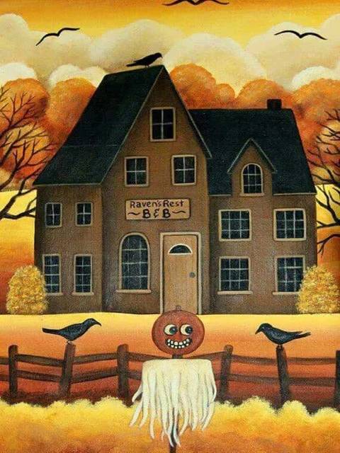 Scary House - Paint by Numbers Kit