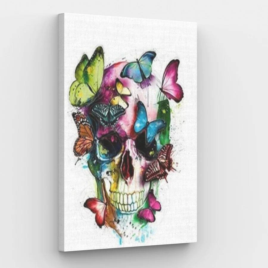 Skull and Butterflies  - Paint by Numbers Kit