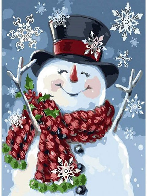 Snowman - Paint by Numbers Kit