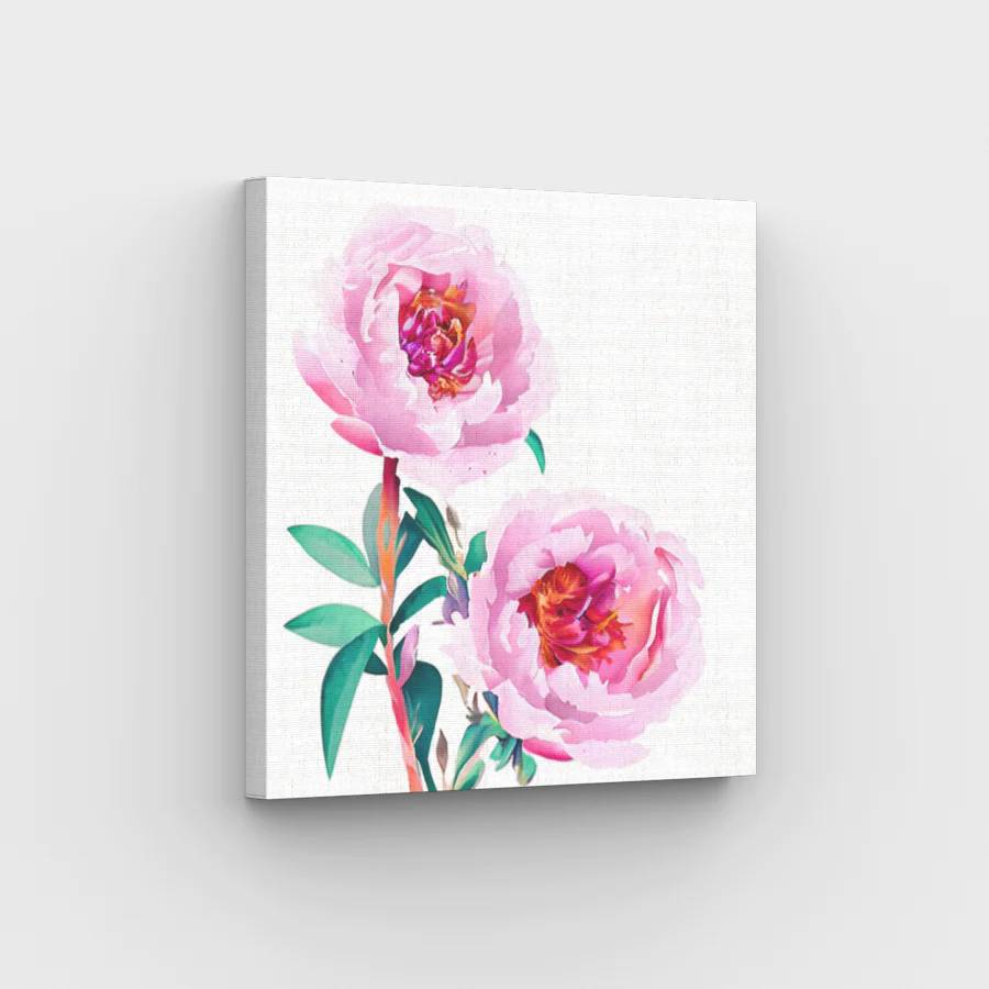 Soft Pink Peonies - Paint by Numbers Kit