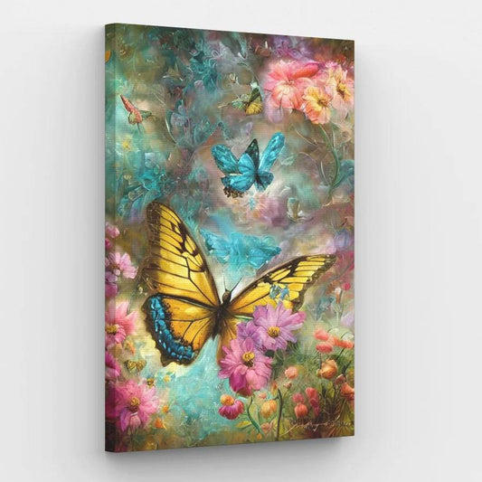 Swirling Butterfly Storm - Paint by Numbers Kit