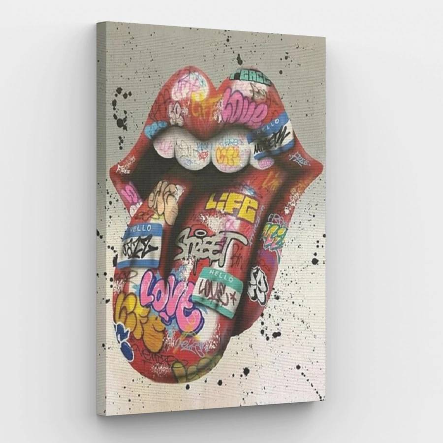 Tongue and Lips - Paint by Numbers Kit