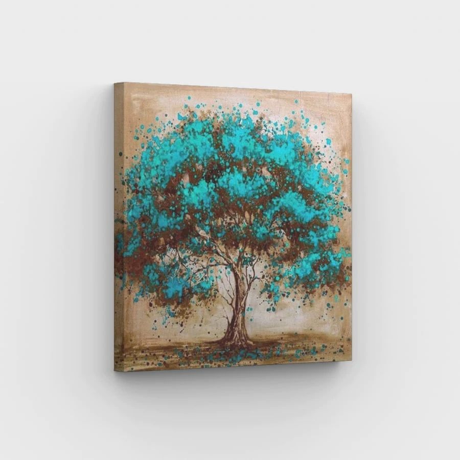 Turquoise Tree - Paint by Numbers Kit