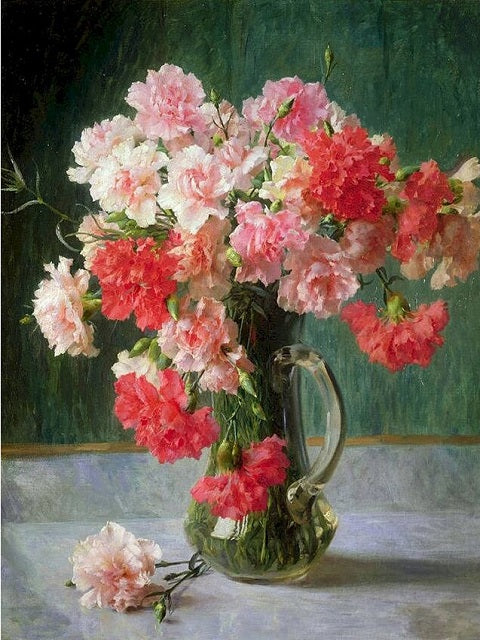 Vase of Carnations - Paint by Numbers Kit