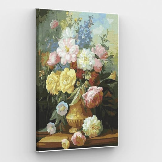 Vase with Big Flowers - Paint by Numbers Kit