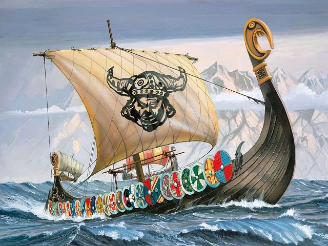 Viking Ship - Paint by Numbers Kit