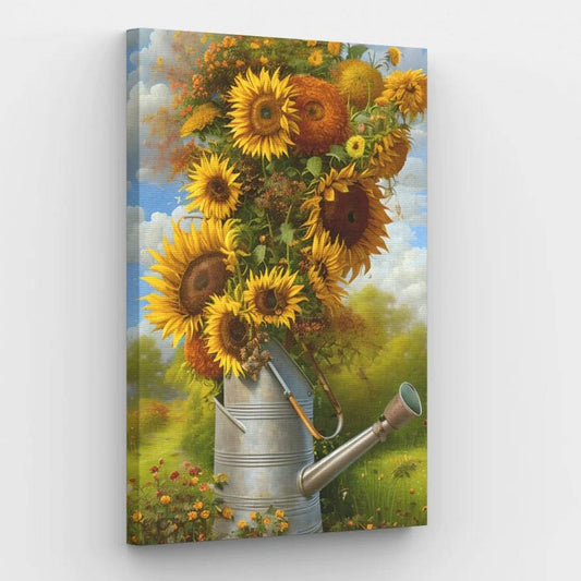 Vintage Idyllic Sunflowers - Paint by Numbers Kit