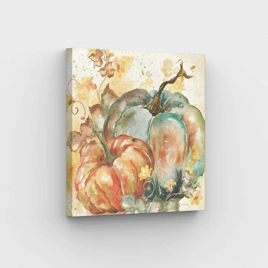 Watercolor Style Pumpkins - Paint by Numbers Kit