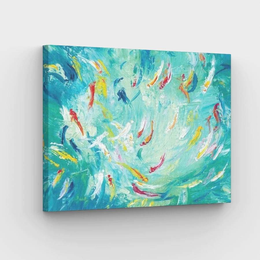 Whirlpool of Fishes - Paint by Numbers Kit