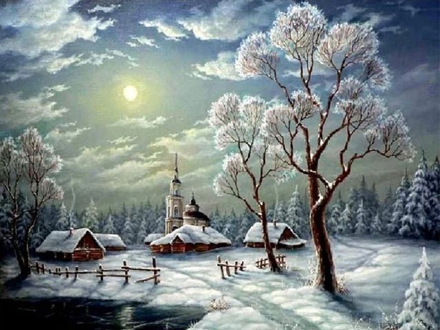 Winter Country - Paint by Numbers Kit