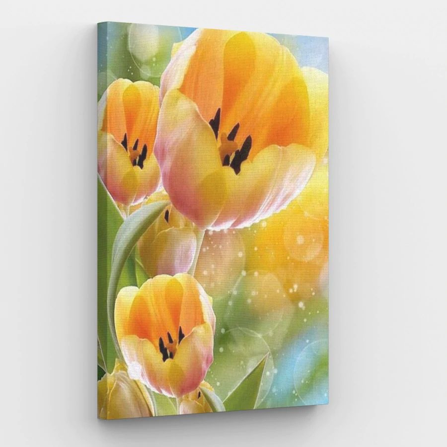 Yellow Tulips - Paint by Numbers Kit